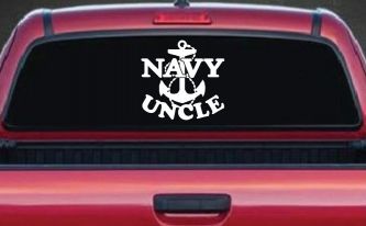 Navy Uncle Military Car or Truck Window Decal Sticker
