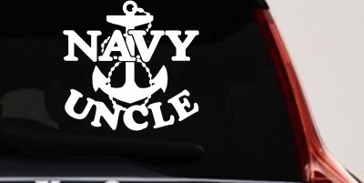 Navy Uncle Military Car or Truck Window Vinyl Decal Sticker