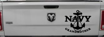 Navy Grandmother Military Car or Truck Window Decal Sticker (Black)