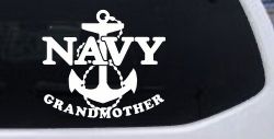 Navy Grandmother Military Car or Truck Window Decal Sticker