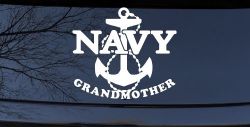Navy Grandmother Military Car or Truck Window Decal Sticker