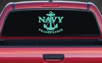 Navy Grandfather Military Car or Truck Window Decal Sticker (Mint)