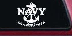 Navy Grandfather Military Car or Truck Window Decal Sticker