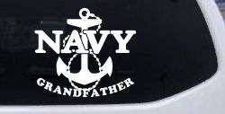 Navy Grandfather Military Car or Truck Window Decal Sticker