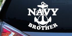 Navy Brother Military Car or Truck Window Decal Sticker