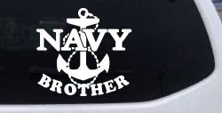 Navy Brother Military Car or Truck Window Decal Sticker