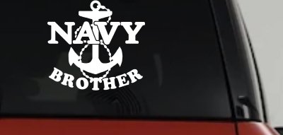 Navy Brother Military Car or Truck Window Vinyl Decal Sticker