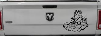 Mean Scorpion Car or Truck Window Decal Sticker (Black)