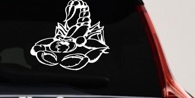 Mean Scorpion Car or Truck Window Vinyl Decal Sticker