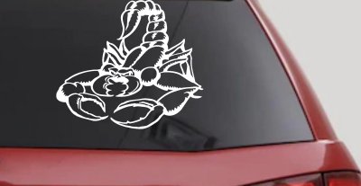 Mean Scorpion Car or Truck Window Vinyl Decal Sticker