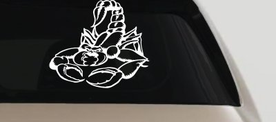 Mean Scorpion Car or Truck Window Vinyl Decal Sticker
