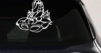 Mean Scorpion Car or Truck Window Vinyl Decal Sticker