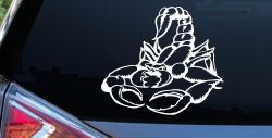 Mean Scorpion Car or Truck Window Decal Sticker