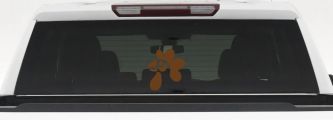Rooster Head Car or Truck Window Vinyl Decal Sticker (Copper)