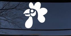 Rooster Head Car or Truck Window Decal Sticker