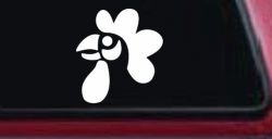 Rooster Head Car or Truck Window Decal Sticker
