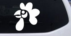 Rooster Head Car or Truck Window Decal Sticker