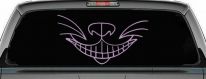 Cat Smile Face Car or Truck Window Decal Sticker (Lilac)