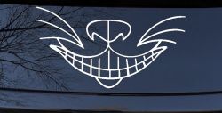 Cat Smile Face Car or Truck Window Decal Sticker