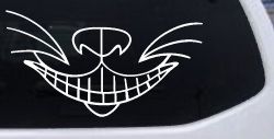 Cat Smile Face Car or Truck Window Decal Sticker