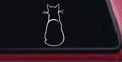 Cat Back Car or Truck Window Decal Sticker