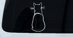 Cat Back Car or Truck Window Decal Sticker