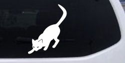 Cat Stalking Car or Truck Window Decal Sticker