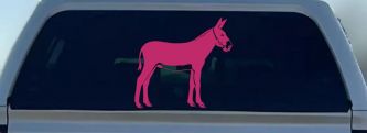 Donkey Jackass Mule Car or Truck Window Decal Sticker (Hot Pink)