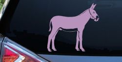 Donkey Jackass Mule Car or Truck Window Decal Sticker (Lilac)