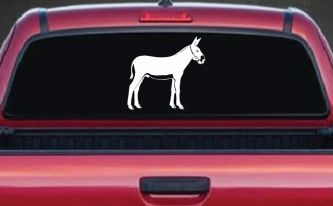 Donkey Jackass Mule Car or Truck Window Decal Sticker