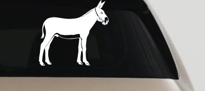 Donkey Jackass Mule Car or Truck Window Vinyl Decal Sticker