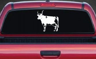 Cow Bull Car or Truck Window Decal Sticker
