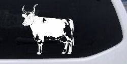 Cow Bull Car or Truck Window Decal Sticker