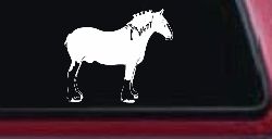 Clydesdale Horse Car or Truck Window Decal Sticker