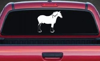 Clydesdale Horse Car or Truck Window Decal Sticker