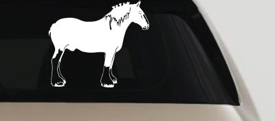 Clydesdale Horse Car or Truck Window Vinyl Decal Sticker