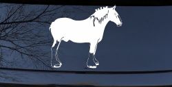 Clydesdale Horse Car or Truck Window Decal Sticker
