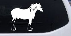 Clydesdale Horse Car or Truck Window Decal Sticker