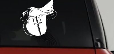 Horse Saddle Western Car or Truck Window Vinyl Decal Sticker