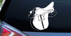 Horse Saddle Western Car or Truck Window Decal Sticker