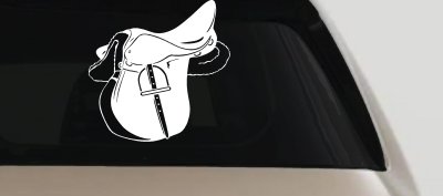 Horse Saddle Western Car or Truck Window Vinyl Decal Sticker