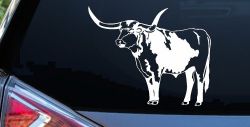 Longhorn Bull Car or Truck Window Decal Sticker