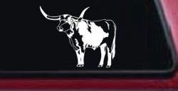 Longhorn Bull Car or Truck Window Decal Sticker