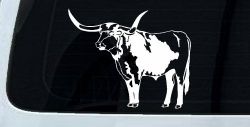 Longhorn Bull Car or Truck Window Decal Sticker