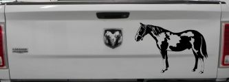 Paint Horse Car or Truck Window Decal Sticker (Black)