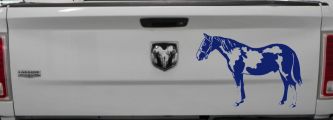 Paint Horse Car or Truck Window Decal Sticker (Navy)