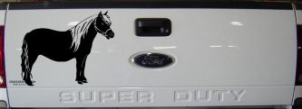 Shelton Pony Car or Truck Window Vinyl Decal Sticker (Black)