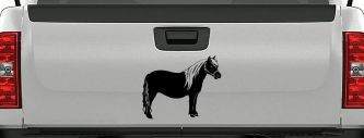 Shelton Pony Car or Truck Window Vinyl Decal Sticker (Black)