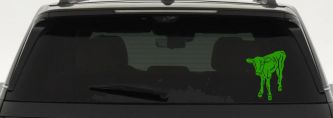 Baby Calf Car or Truck Window Decal Sticker (Lime)