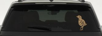 Baby Chick Car or Truck Window Decal Sticker (Light Brown)
